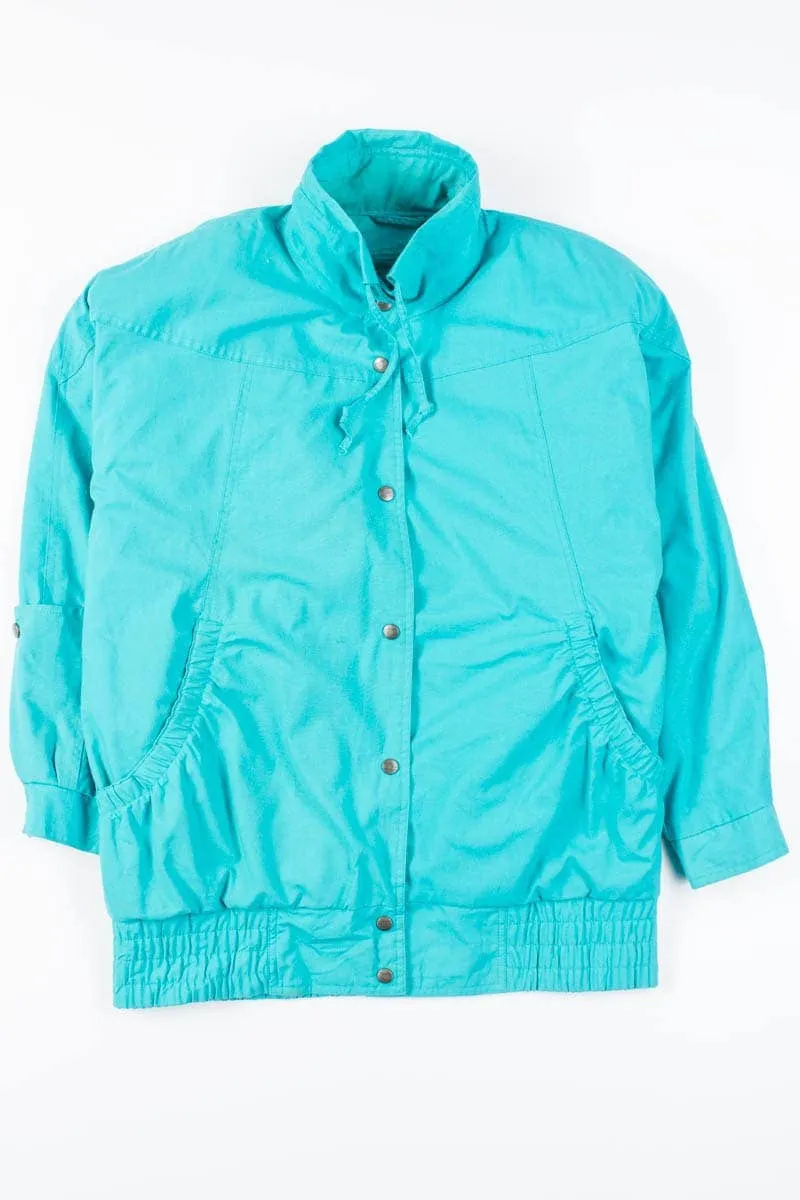 90s Bright Teal Winter Jacket