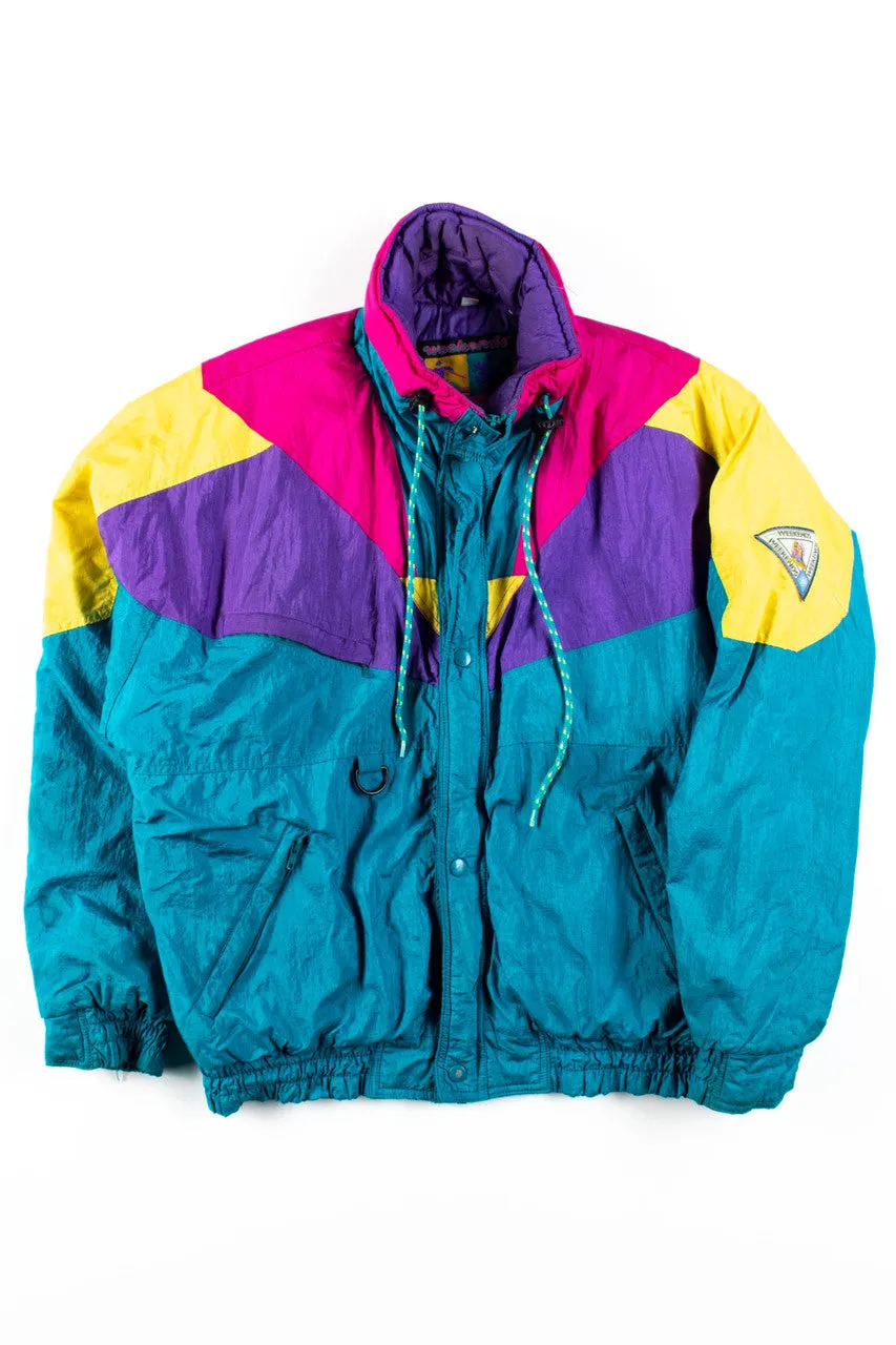90s Color Blocked Winter Jacket