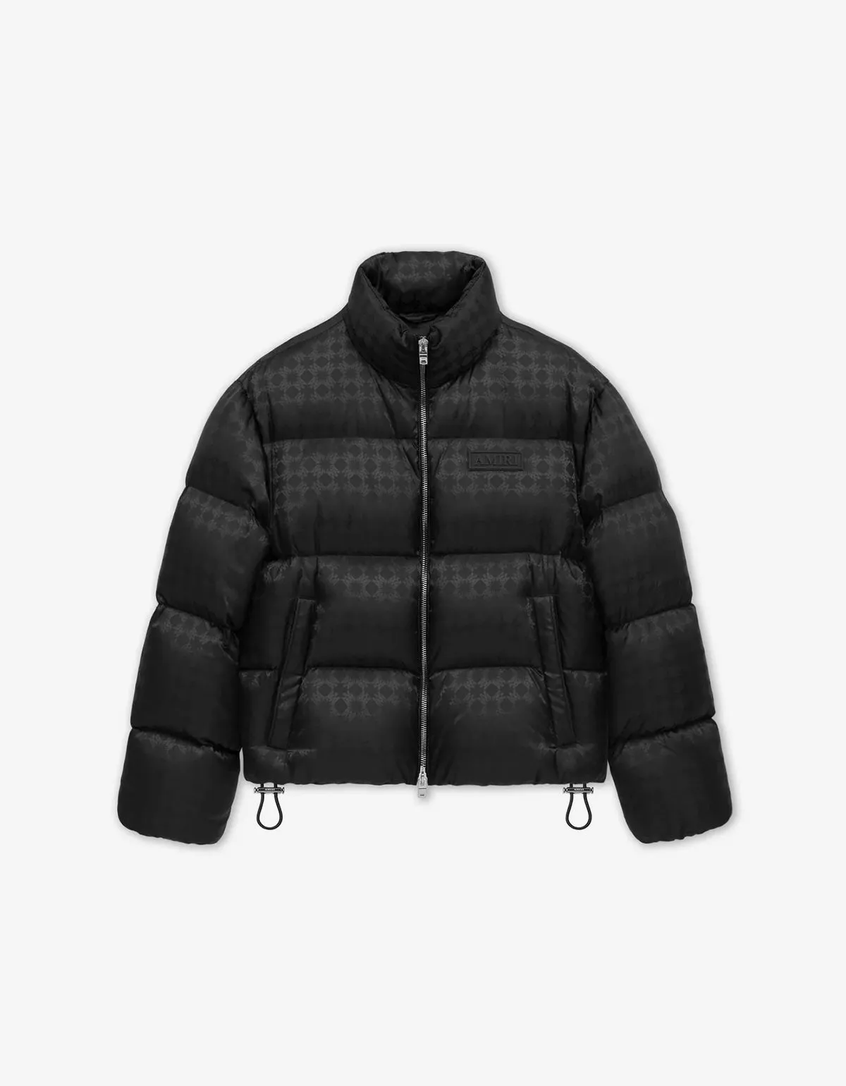 Amiri Black MA Quad Jacquard Down Jacket