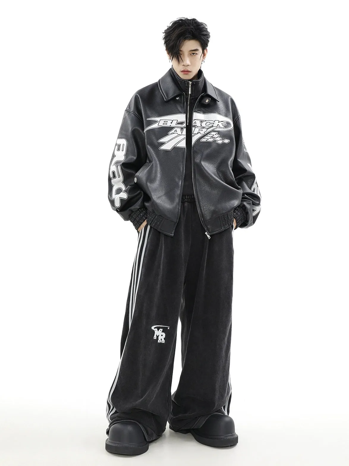 Emblematic Faux Leather Jacket