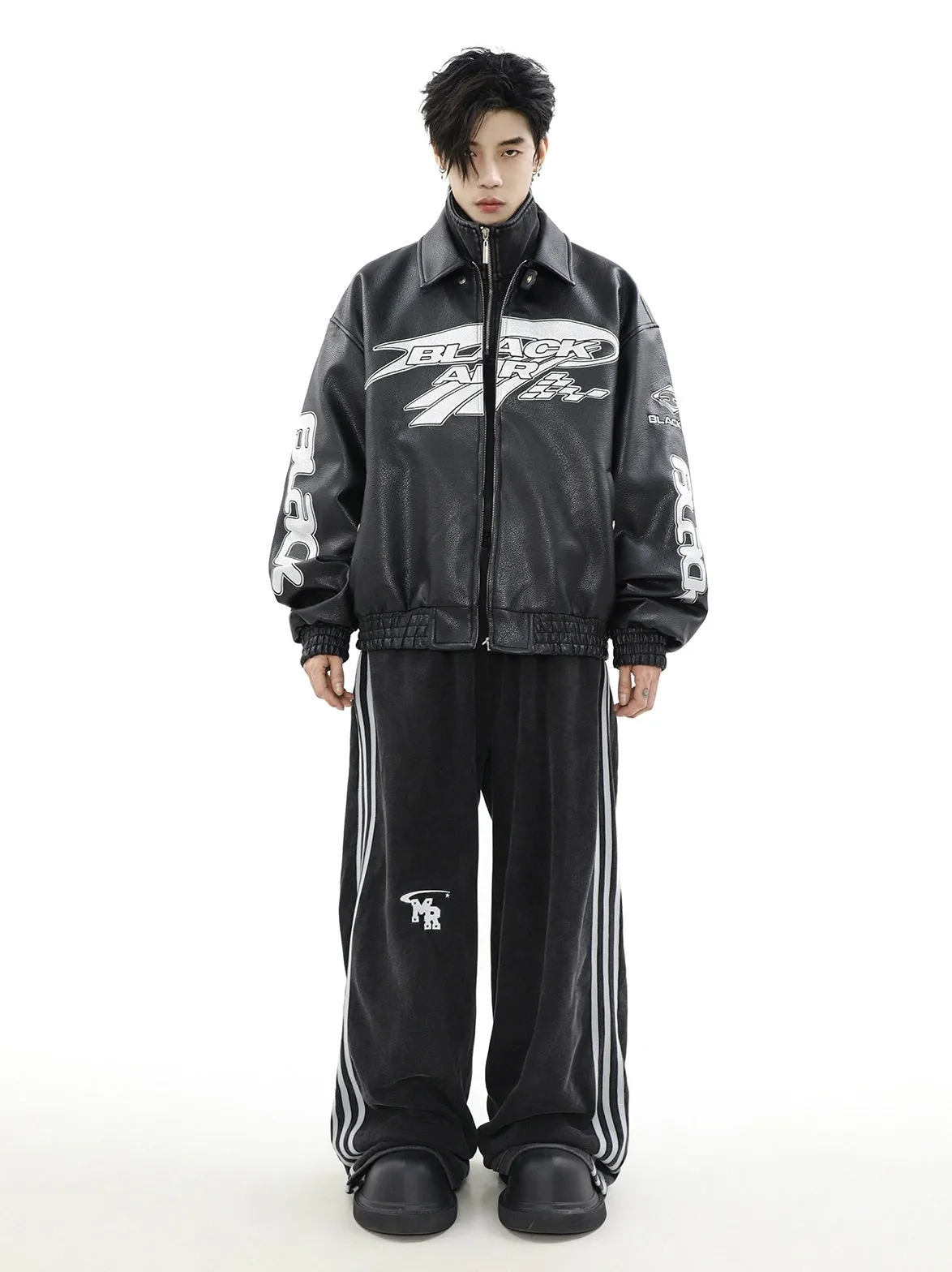 Emblematic Faux Leather Jacket