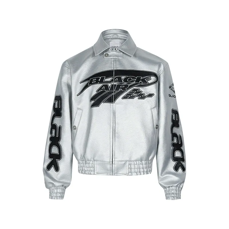 Emblematic Faux Leather Jacket