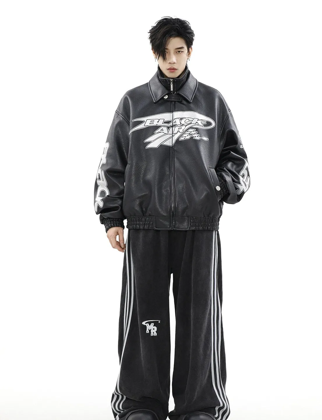 Emblematic Faux Leather Jacket