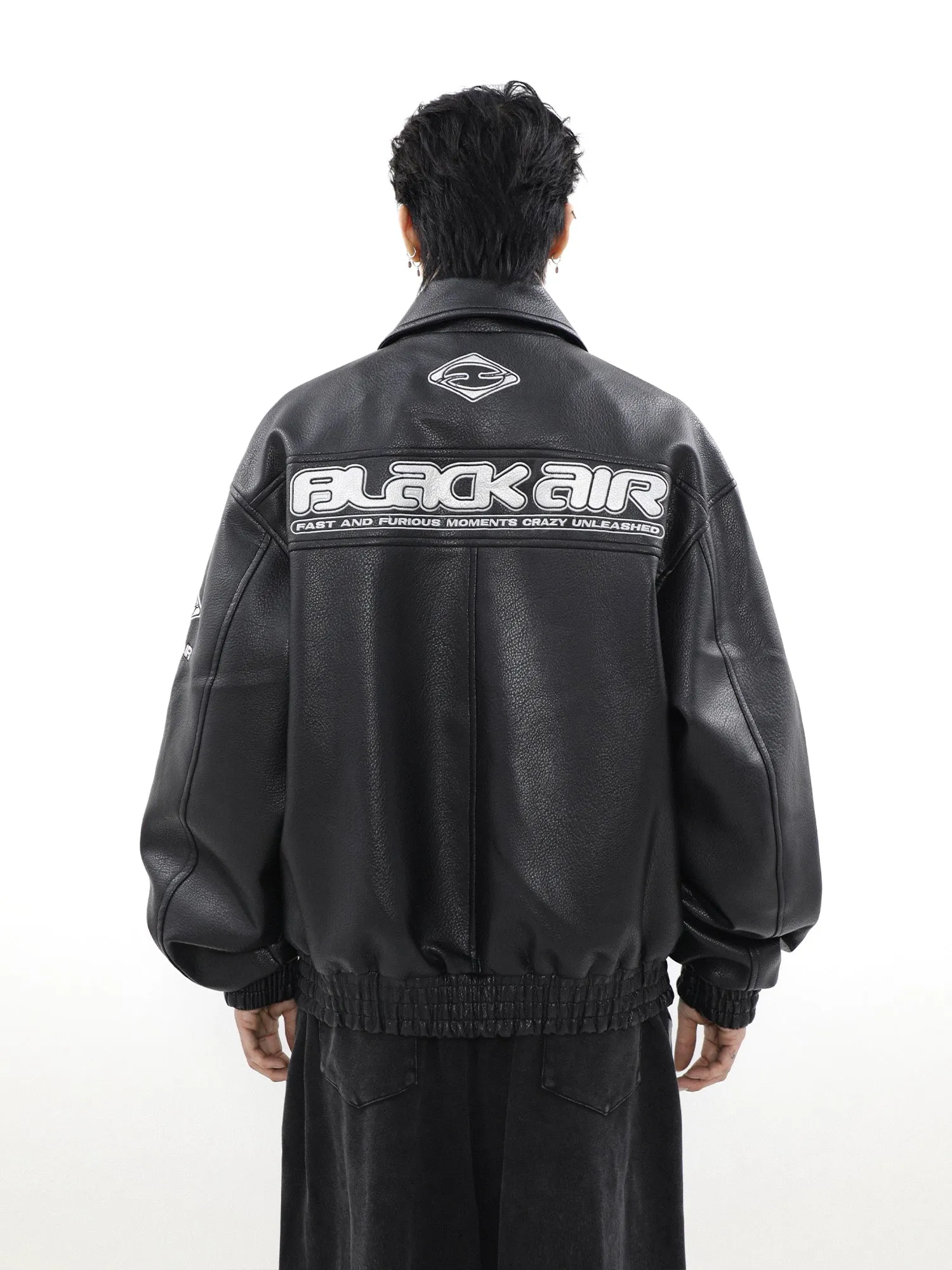 Emblematic Faux Leather Jacket