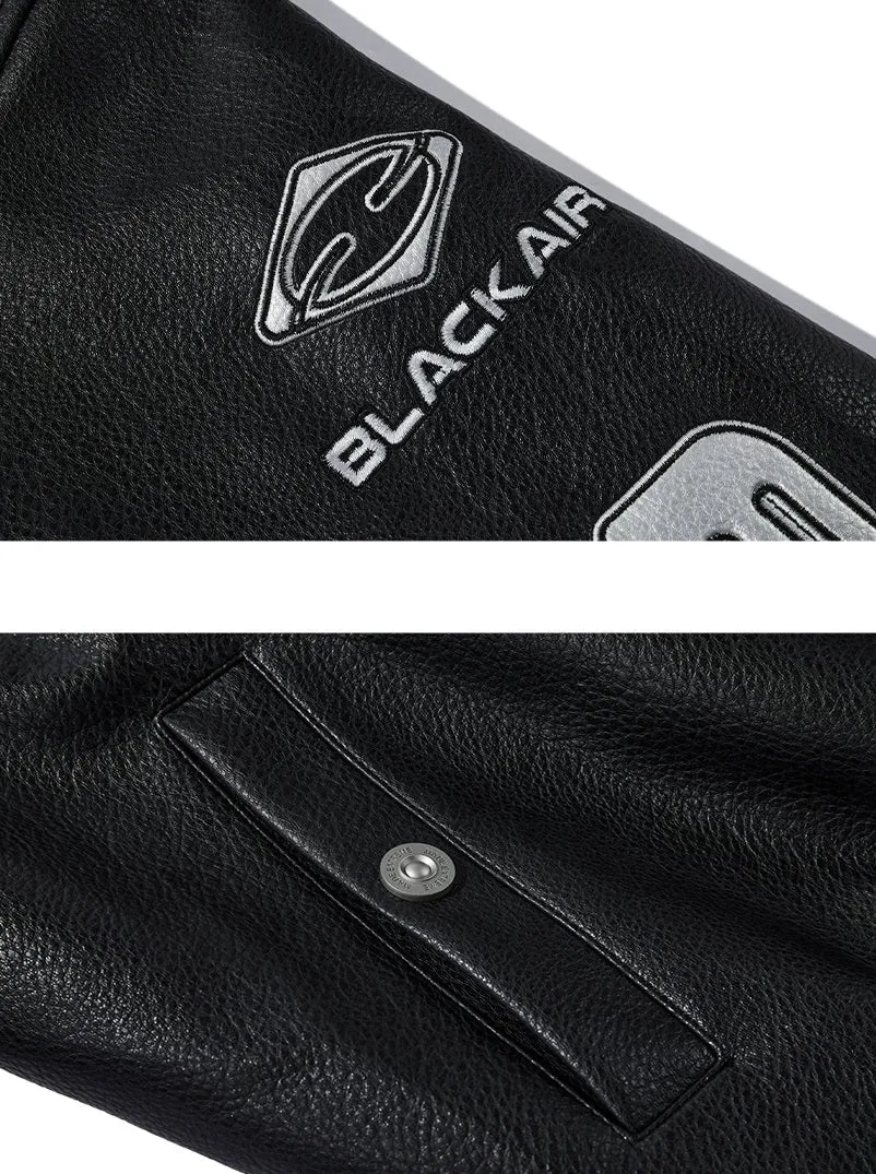 Emblematic Faux Leather Jacket