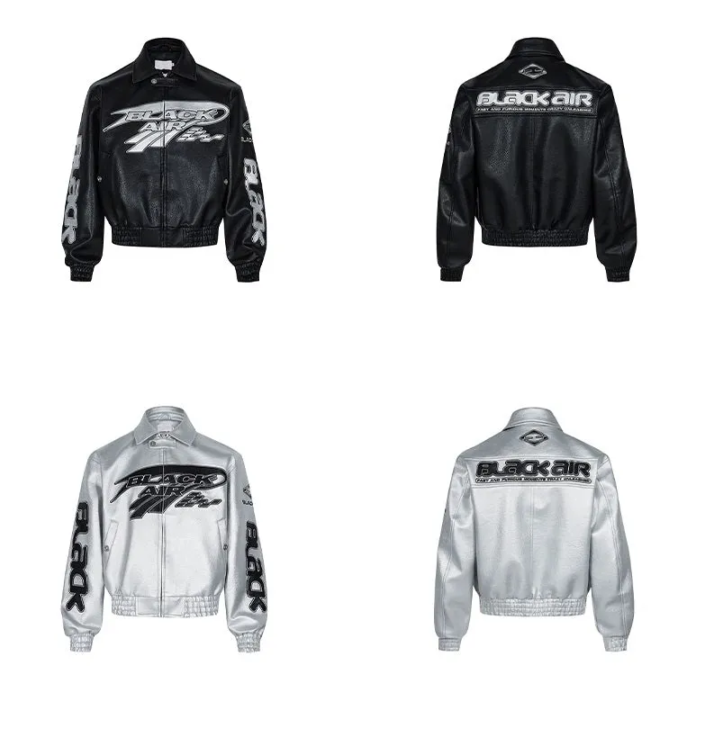 Emblematic Faux Leather Jacket