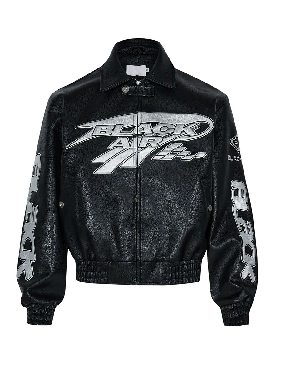 Emblematic Faux Leather Jacket