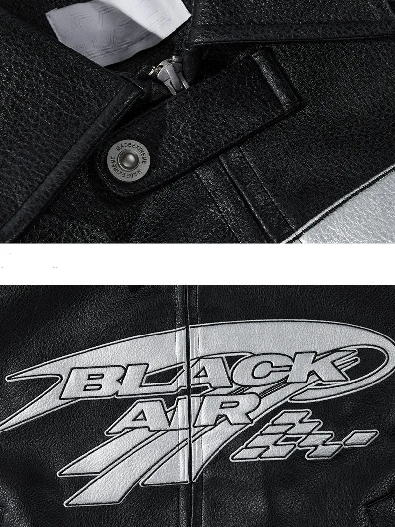 Emblematic Faux Leather Jacket