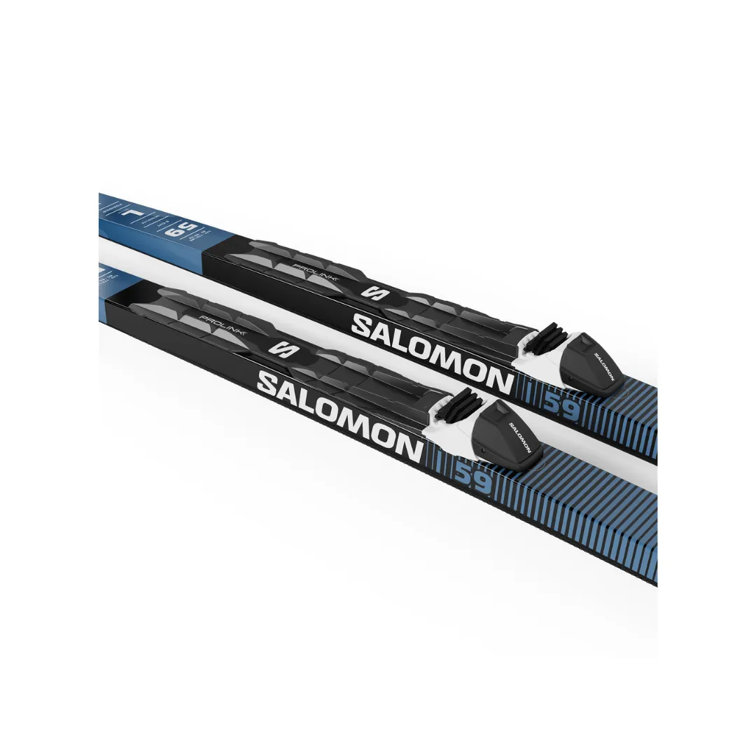Salomon ESCAPE SNOW 59 POSI (and Prolink Auto): Unisex Classic Nordic Ski Package