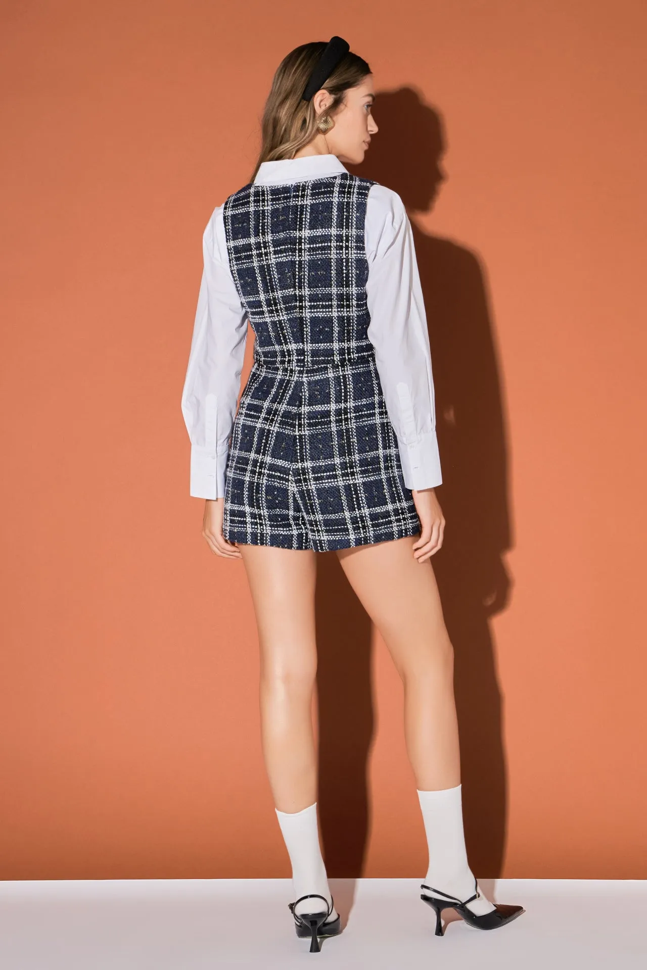 Tweed Romper